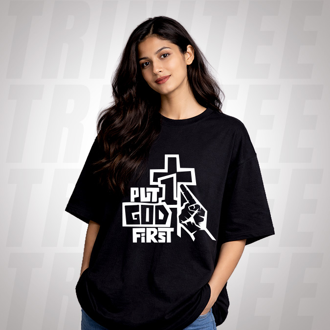 Put God First Regular Christian T-Shirt