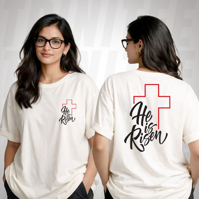 He Is Risen Christian T-shirt
