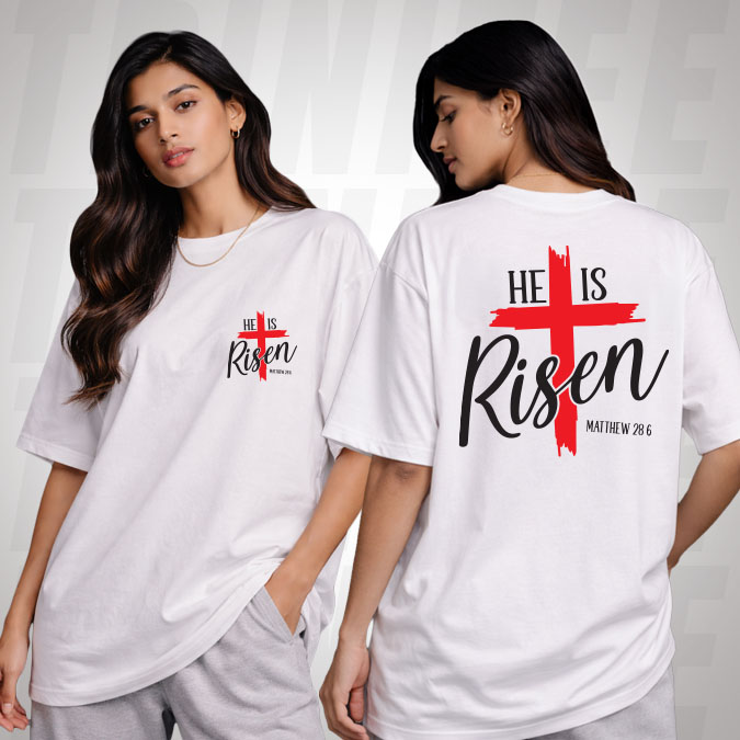 Risen Tee Front Design
