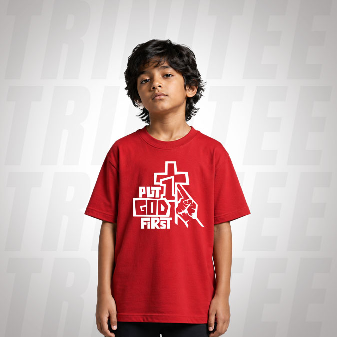 Put God First Christian Kids T-Shirt Lifestyle Design