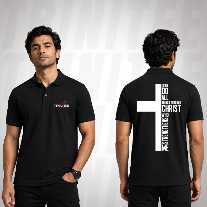 Philippians 4:13 Christian Polo T-Shirt