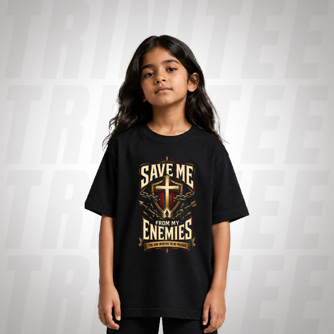 worthy-to-be-praised-save-me-from-my-enemies-kids-tshirt